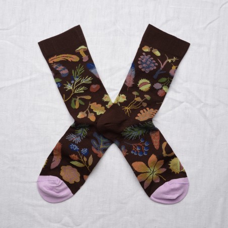Dark Brown Sprinkled Sock